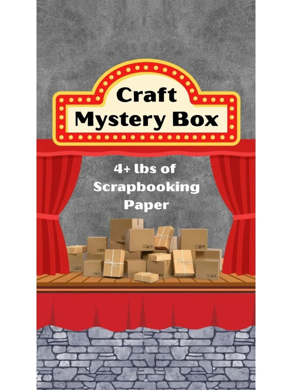 Craft Mystery Box Scrapbooking Paper Assorted 4+ lbs Creativity
